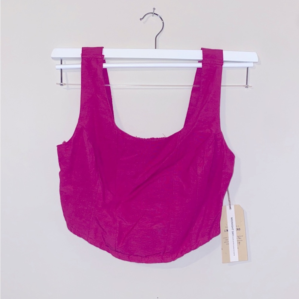 Magenta crop top